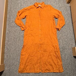 ottod'Ame orange linen dress